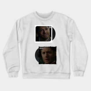 destiel confession scene vinyl supernatural Crewneck Sweatshirt